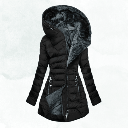 Sloane | Women's Hooded Longline Quilted Winter Coat