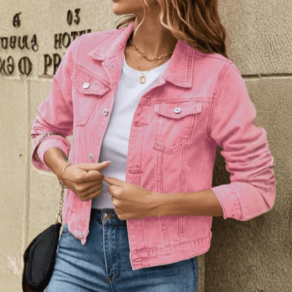 Mae | Women's Button-Down Casual Jacket with Chest Pocket