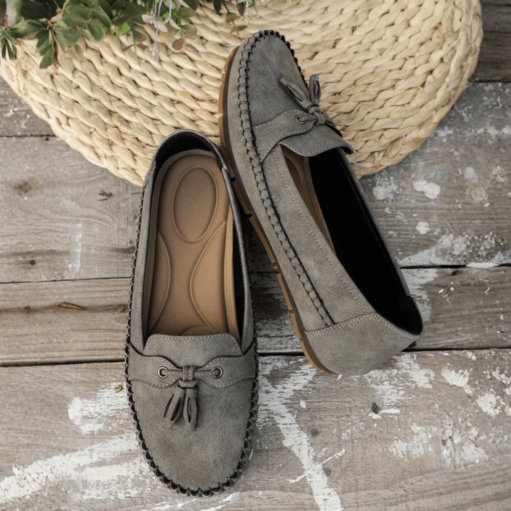 Tove | Women's Cushioned Slip-On Bow Loafers
