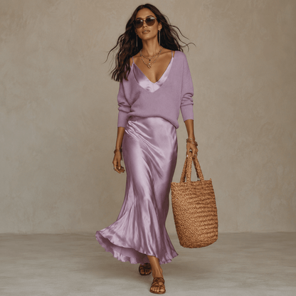 Quinn | Women's Midi Dress and Jumper Set