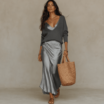 Quinn | Women's Midi Dress and Jumper Set
