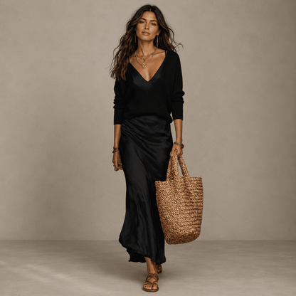 Faye | Women's Jumper and Midi Skirt Set