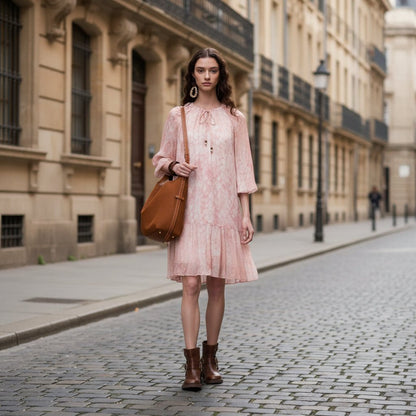 Harlow | Women's Floral Print Long Sleeve Dress