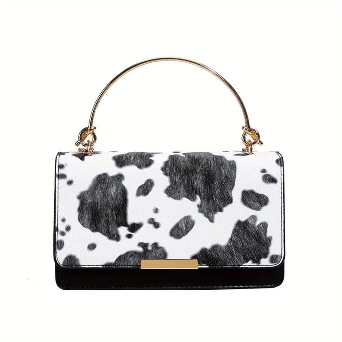 Lyra | Women's Cow Print Crossbody Tote Bag