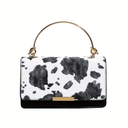 Lyra | Women's Cow Print Crossbody Tote Bag