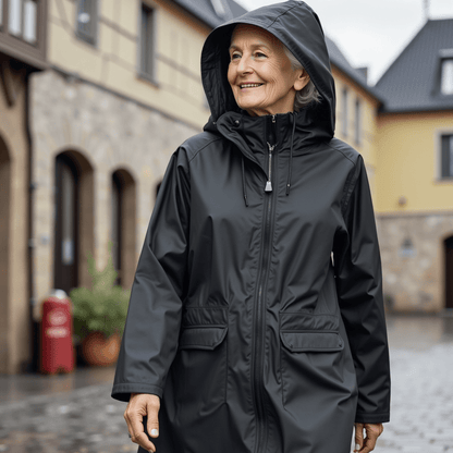 Nika | Women's Hooded Longline Zip Utility Coat