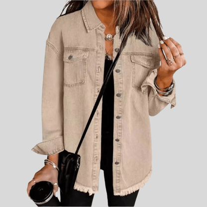 Faye | Women's Washed Shirt Jacket for Winter Layering