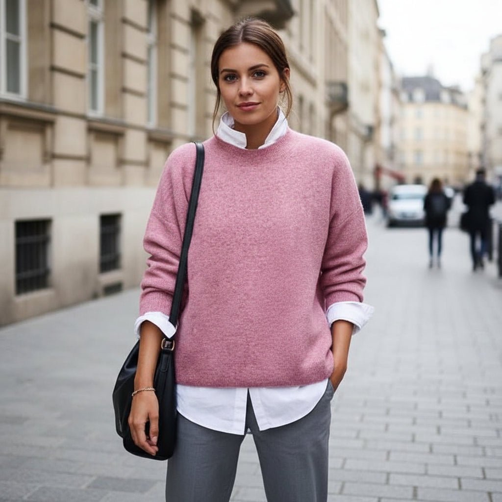 Sadie | Damen-Winterpullover aus Strick mit langen Ärmeln