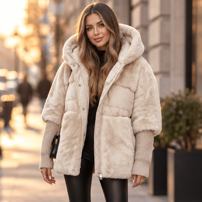Sadie | Lässige Winterjacke mit Reißverschluss für Damen