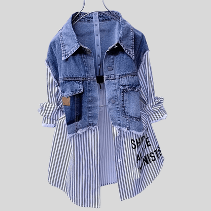 Faye | Women's Patchwork Casual Shirt Top