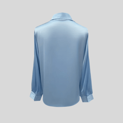 Kaia | Women's V-Neck Twist Front Long Sleeve Top