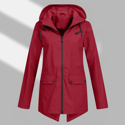 Nika | Women's Hooded Longline Zip Utility Coat