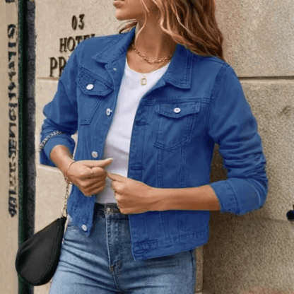 Mae | Women's Button-Down Casual Jacket with Chest Pocket