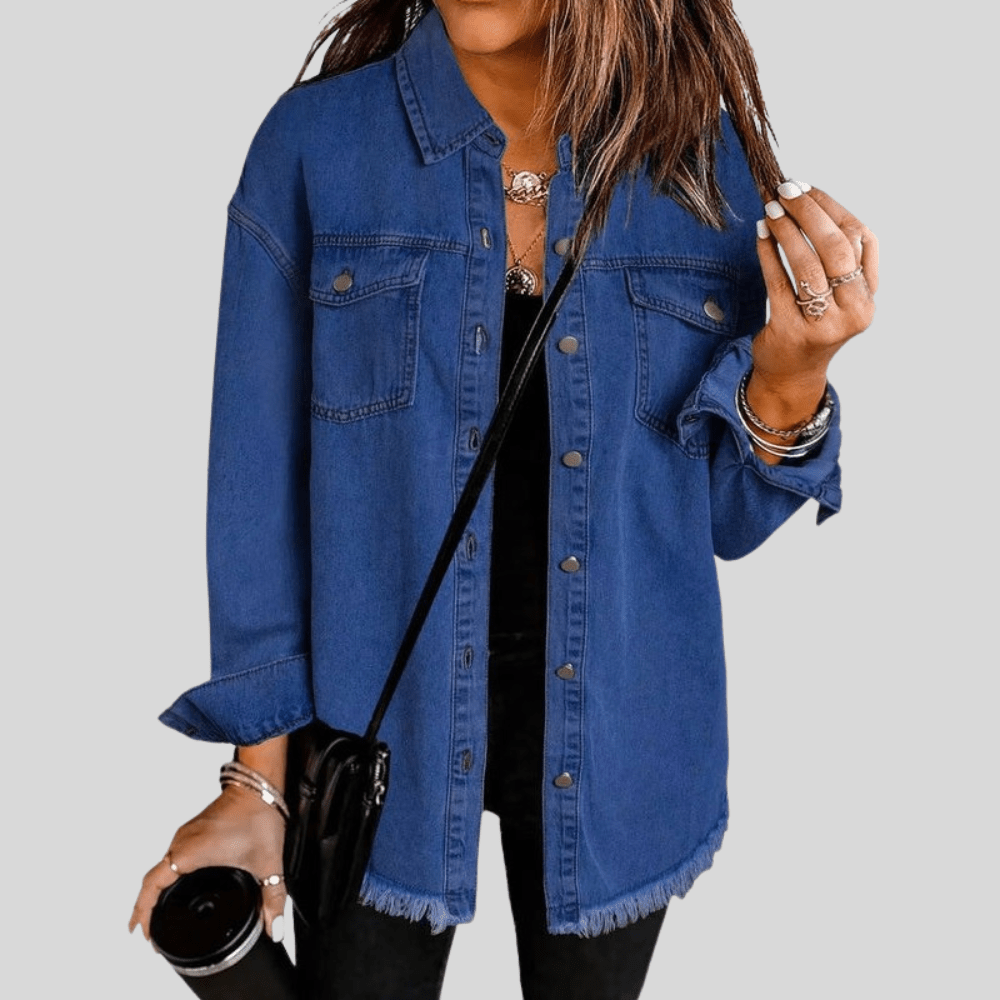 Faye | Women's Washed Shirt Jacket for Winter Layering
