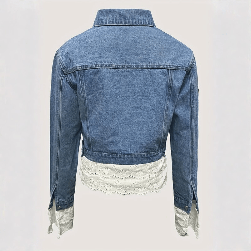 Remi | Women's Cropped Jacket with Delicate Trim