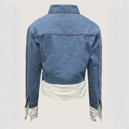 Remi | Women's Cropped Jacket with Delicate Trim