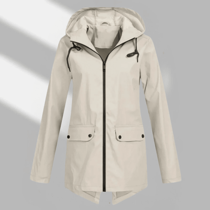Nika | Women's Hooded Longline Zip Utility Coat