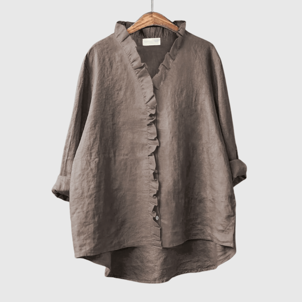 Margot | Women's Ruffled Occasion Shirt Outfit