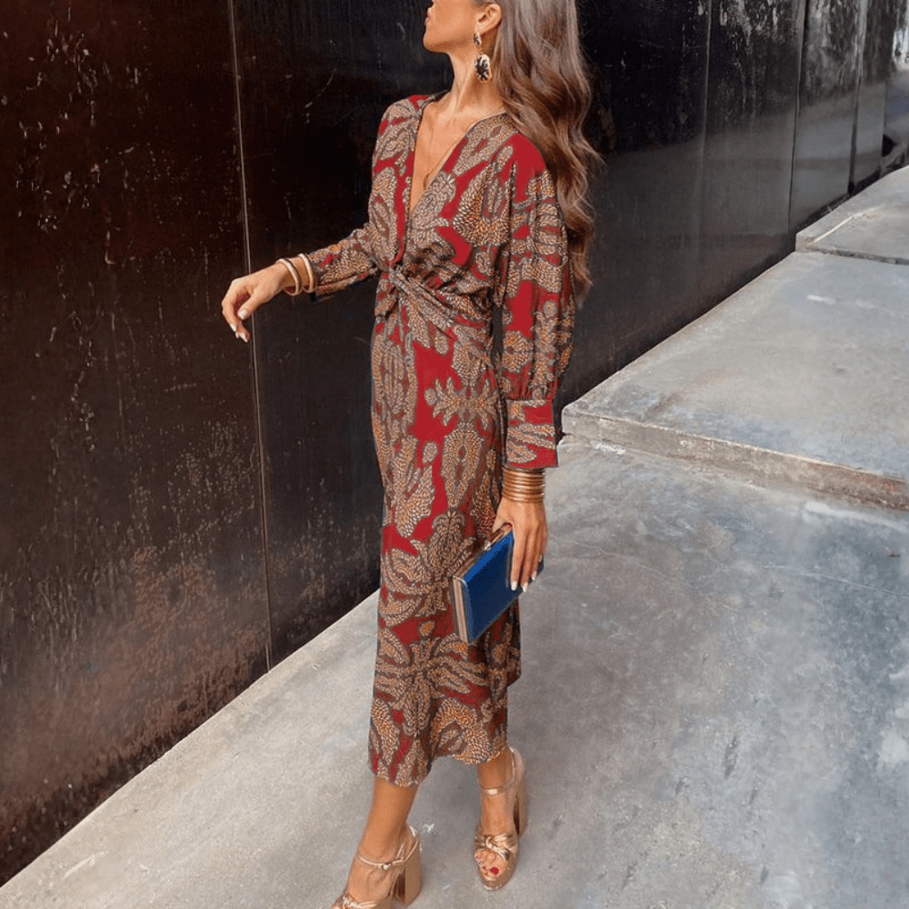 Nika | Women's Wedding Guest A-Line Maxi Dress