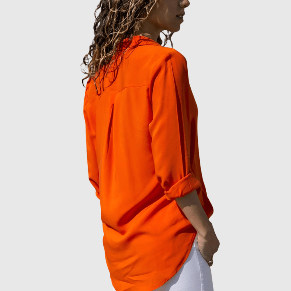 Harlow | Blusa fluida con escote en V y corte holgado para mujer