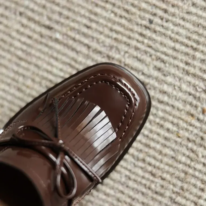Blair | Damen-Loafer mit Quasten und Schleife sowie Blockabsatz
