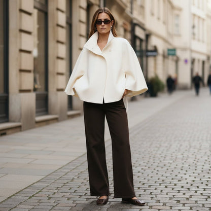 Sadie | Women's Cape Parka with Tie Belt