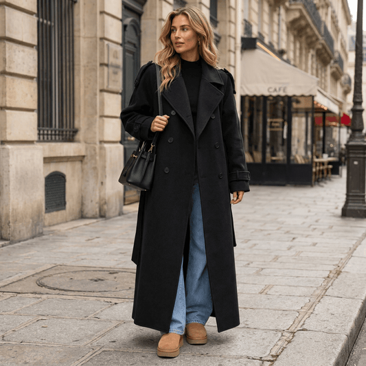 Gia | Women's Classic Longline Belted Trench Coat
