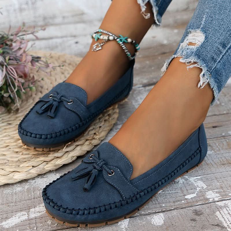 Tove | Women's Cushioned Slip-On Bow Loafers
