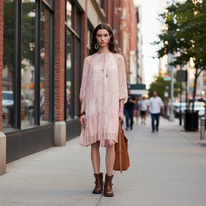 Harlow | Women's Floral Print Long Sleeve Dress