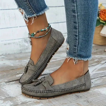 Tove | Women's Cushioned Slip-On Bow Loafers