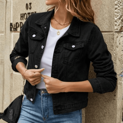 Mae | Women's Button-Down Casual Jacket with Chest Pocket