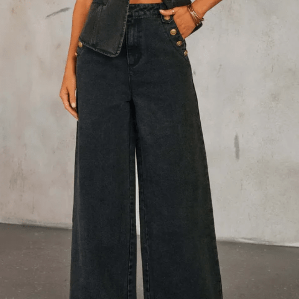 Kira | Women's Two Piece Co Ord Set with Wide Leg Trousers
