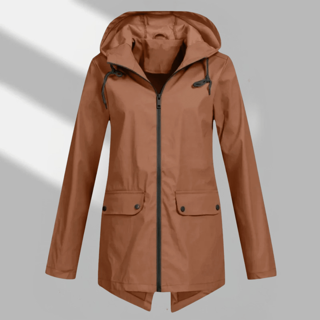 Nika | Women's Hooded Longline Zip Utility Coat