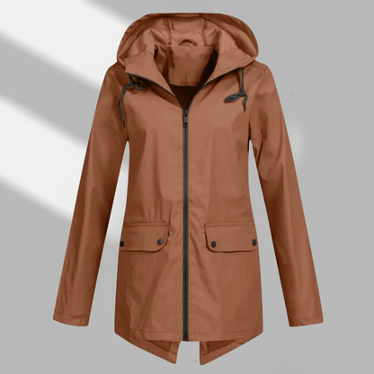 Nika | Women's Hooded Longline Zip Utility Coat