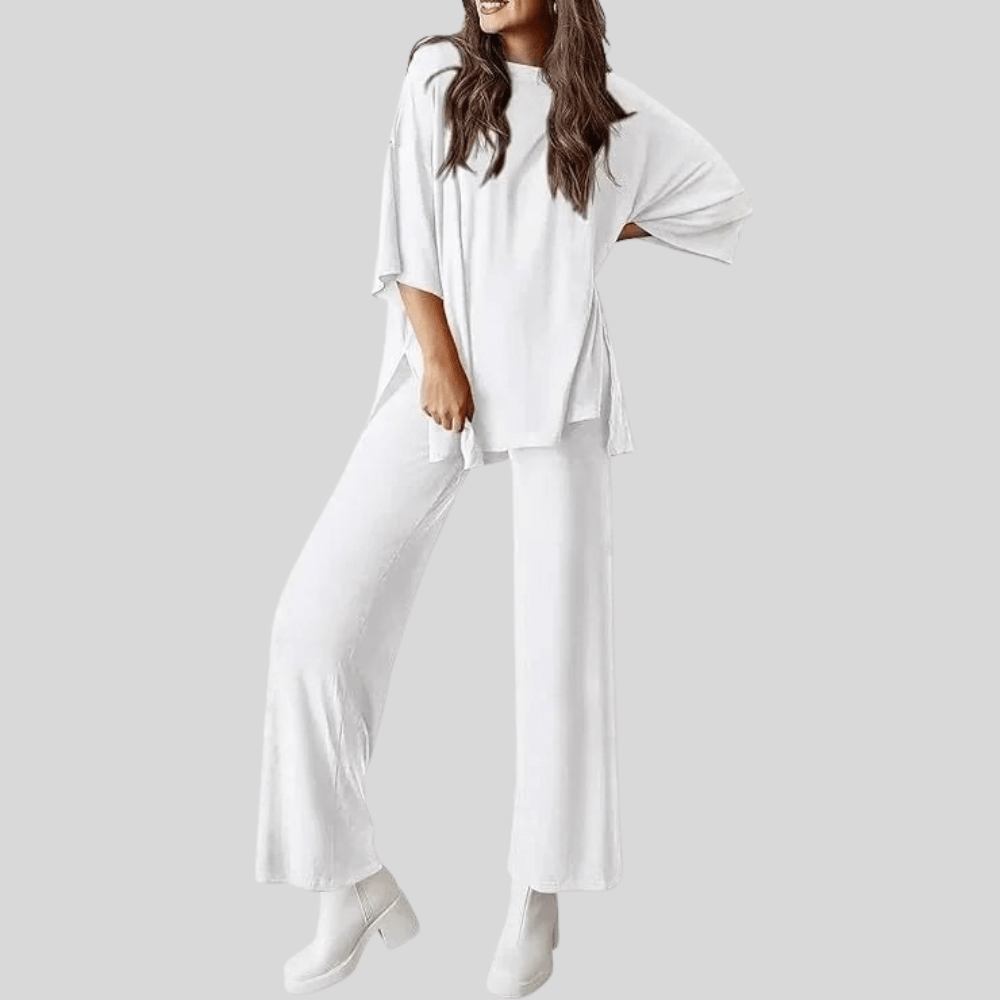 Cleo | Women's Two Piece Lounge Set with Pocketed Trousers