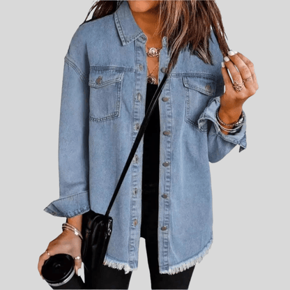 Faye | Women's Washed Shirt Jacket for Winter Layering