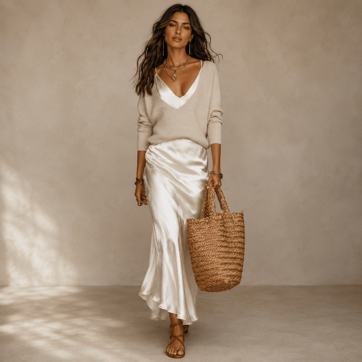 Faye | Women's Jumper and Midi Skirt Set