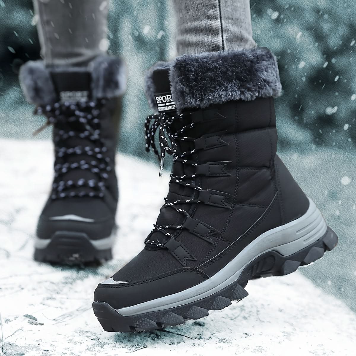 Nova | Women's Folded Cuff Winter Snow Boots