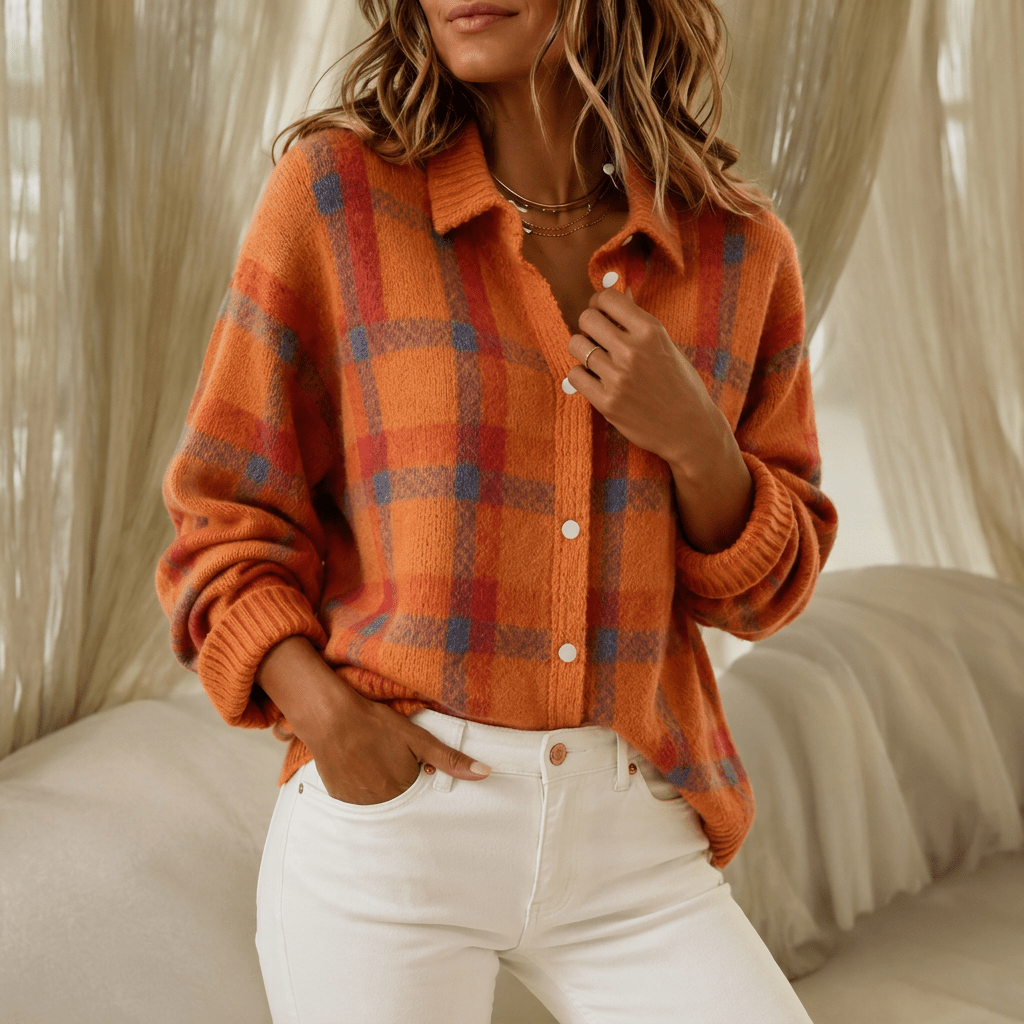 Remi | Women's Retro Striped Relaxed-Fit Jumper