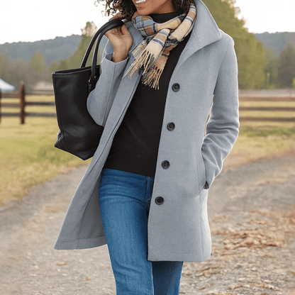 Reese | Klassischer Wintermantel für Damen mit Knopfleiste