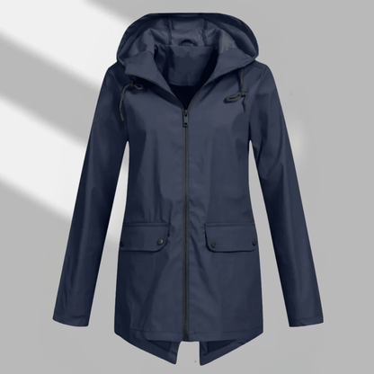 Nika | Women's Hooded Longline Zip Utility Coat