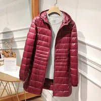 Liv | Women's Quilted Hooded Longline Winter Puffer Coat