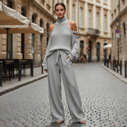 Liv | Conjunto de dos piezas para mujer con escote bardot