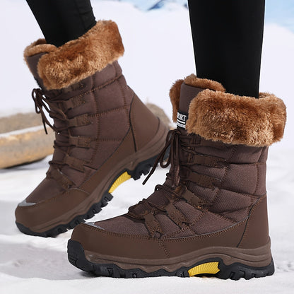 Greer | Women's Faux Fur Cuff Winter Snow Boots