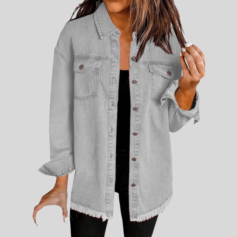 Faye | Women's Washed Shirt Jacket for Winter Layering