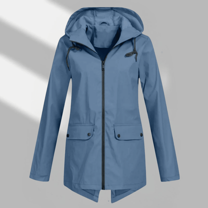 Nika | Women's Hooded Longline Zip Utility Coat