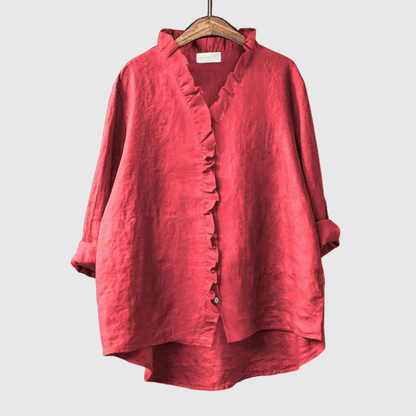 Margot | Women's Ruffled Occasion Shirt Outfit