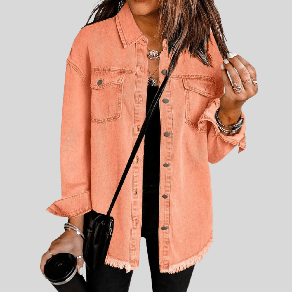 Faye | Women's Washed Shirt Jacket for Winter Layering