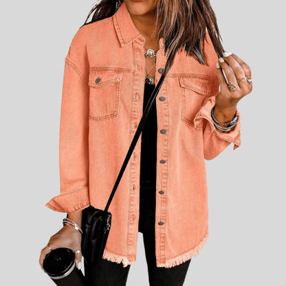 Faye | Women's Washed Shirt Jacket for Winter Layering