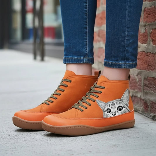 Tracey | Women's Playful Character Cat Ankle Boots